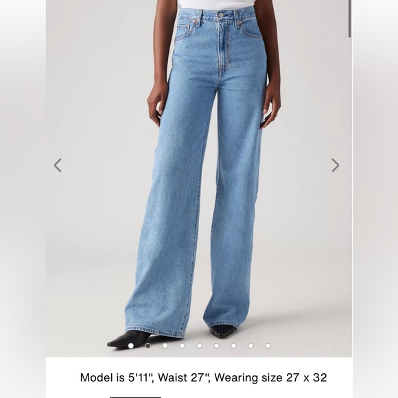 Levi’s Wide Leg Ribcage Jean - Picture 2 of 3